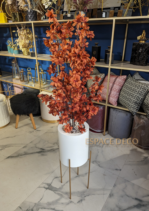 Vase avec plante artificielle 56