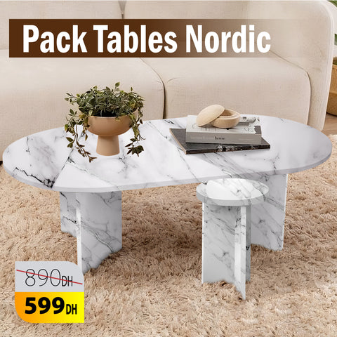 Pack Table Nordic + table appoint