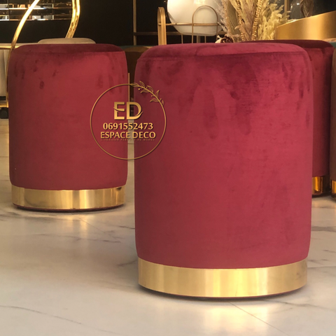 Pack  tabouret européen + Table en C